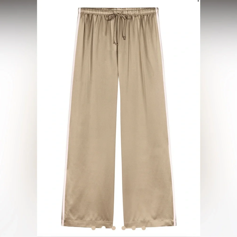 DONNI The Silk Stripe Crop Pant - Picture 2 of 5